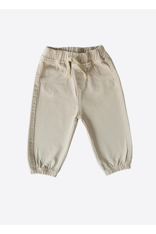 Kitikate Organik Gabardin Bebek Pantolon Bej Bej