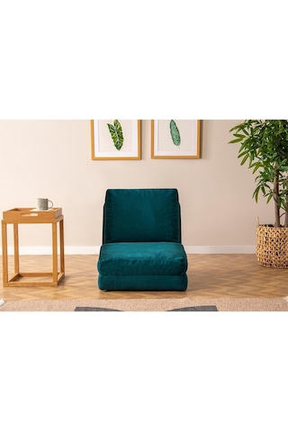 Pafu Taida Tekli Katlanır Yataklı Uzanma Koltuğu Petrol Yeşil