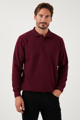 Buratti Pamuk Karışımlı Regular Fit 2'Li Paket Erkek Polo Yaka Kazak 456223S2 Bej-Mürdüm