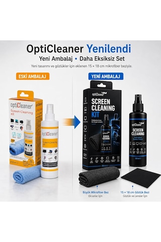 Lexroo Ekran Temizleme Seti, 250 Ml Sprey, Büyük Mikrofiber Bez Ve 15 18 Cm Gözlük Bezi, Laptop