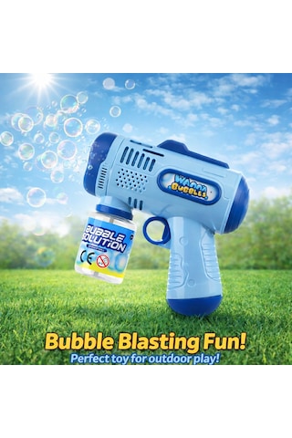 Wanna Bubbles Pilli Köpük Tabancası - Mavi