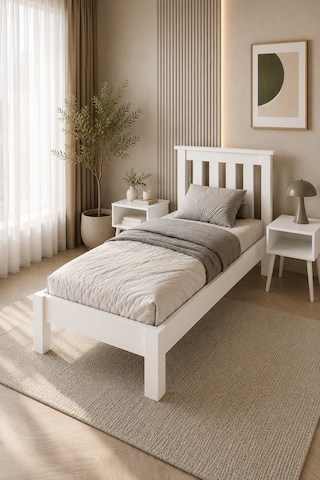 Shark New Çift Kişilik Mdf Karyola Ve 2 Komodinli Set