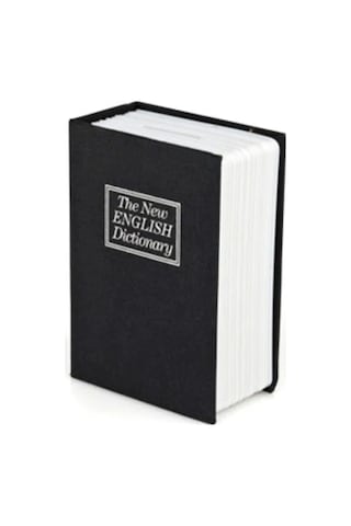 Mobgift Kitap Görünümlü Anahtarlı Gizli Kasa Kumbara Siyah