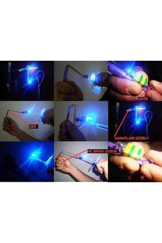 Led Işıklı Sapan Eğlenceli Fırlatmalı Oyuncak Sapan Led Işıklı