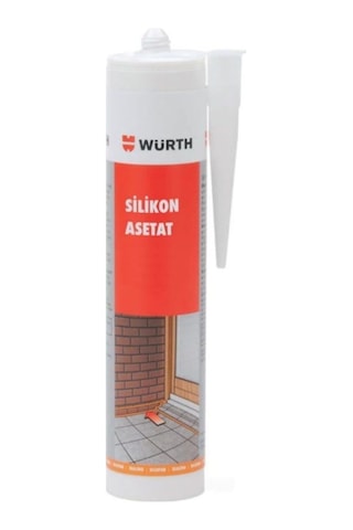 Würth Silikon Asetat Şeffaf 310 Ml Şeffaf
