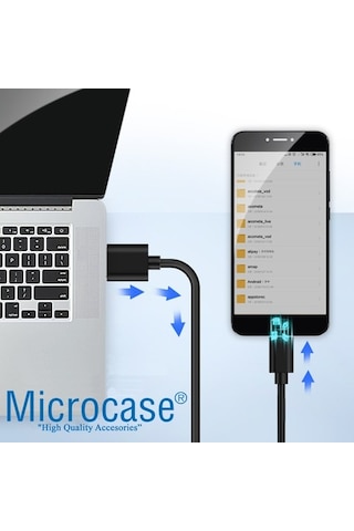 Microcase Micro Usb Şarj Ve Data Kablosu - 3 Metre Siyah