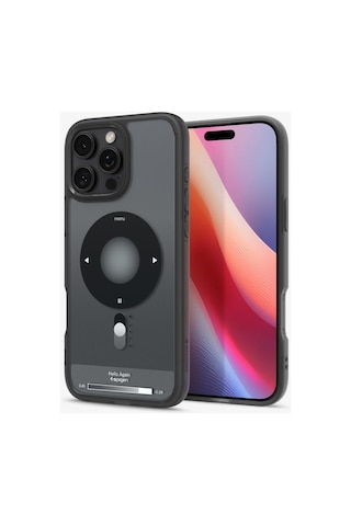 Spigen İphone 16 Pro Max İle Uyumlu Kılıf Ultra Hybrid Magfit Magsafe Özellikli Kickstand Classic Black Siyah