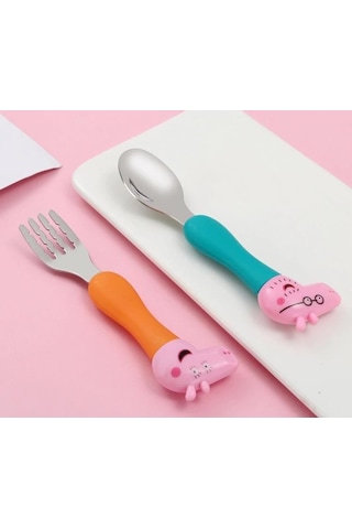 Peppa Pig Çatal Kaşık Seti - Çocuklar İçin
