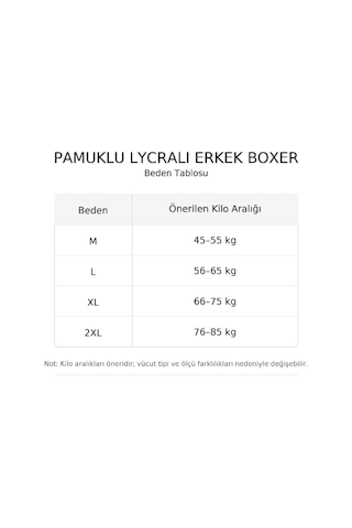 Enmodaiçgiyim 3 Adet Siyah Erkek Boxer Pamuklu Likralı, Rahat İç Giyim