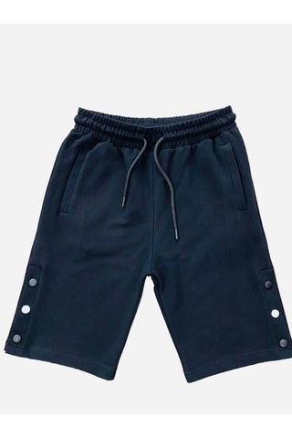 Çocuk Çıtçıtlı Şort-14547 Siyah