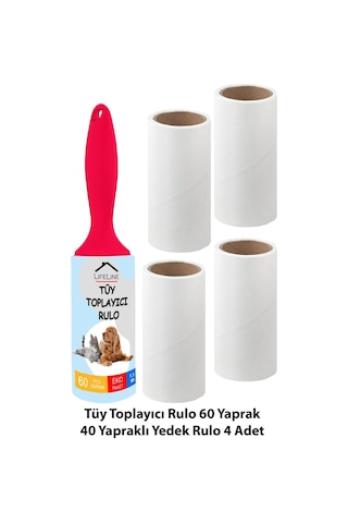 Life Line Tüy Toplayıcı Rulo + 4 Adet Yedek Rulo