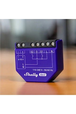 Shelly Dimmer 0/1-10v Pm Gen3 Güç Ölçümlü Akıllı Dimmer Modülü