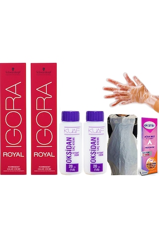 Igora Royal 3 - 0 Koyu Kahve Saç Boyası 2 Adet Oksidan 20Vol 2 Adet (485106466)