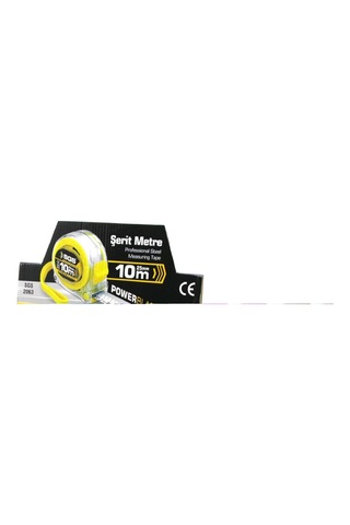 12 Adet 10mt X 25mt Şeffaf Stoplu Şerit Metre 5580 Standart