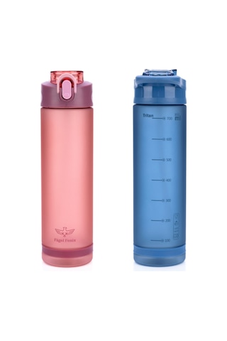 Fagel Fenix Claret Red & Deep Blue 2in1 Tritan Su Matarası Seti Bordo & Okyanus Mavisi