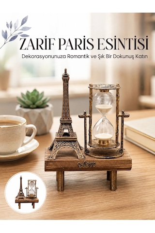 Paris Eyfel Kulesi Hediyelik Eyfel Retro Kum Saati Dekoratif Eşya Yeni Nesil 01 60805510
