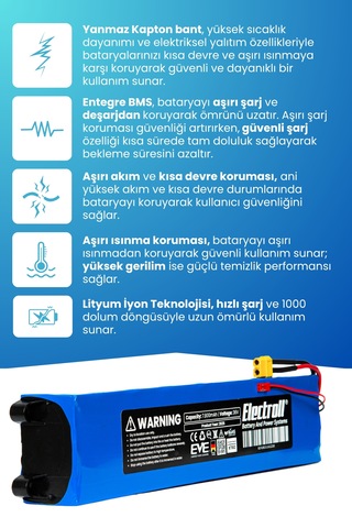 Bood Kickscooter Q1000 Uyumlu Batarya 36v 7.800mah