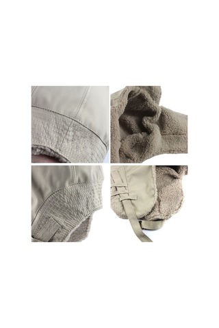 Kadife Kumaştan Yapılmış Kalın Ve Sıcak Kışlık Kayak Şapkası, Soğuk Havalara Özel Beyaz