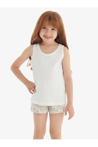 Kız Çocuk T-shirt 60570 - Beyaz Beyaz