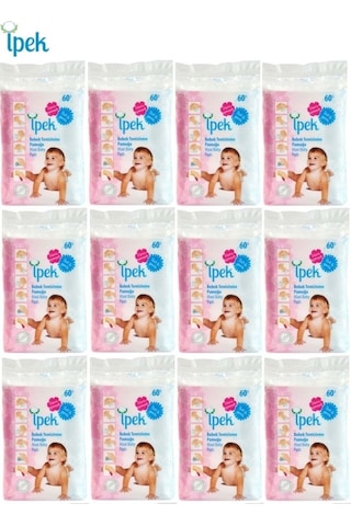 Ipek Bebek Temizleme Pamuğu 720 Adet (12 X 60)