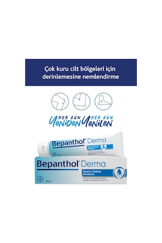 Bepanthol Onarıcı Bakım Merhemi Çok Kuru Ciltler ve Tahrişe Yatkın Bölgeler İçin Bakım 30 G