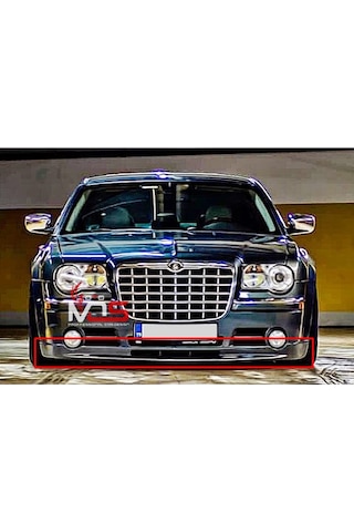 Chrysler 300c Uyumlu Ön Tampon Eki Karlık Fiberglass Boyasız