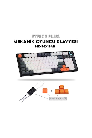 Gameagle Strike Plus MK-96X1BAB Mekanik Işıklı Blue Switch Gamer Oyuncu Klavye