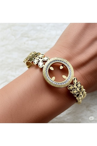 Çelik Gold Çeyreklik Bileklik Model 2 Çok Renkli
