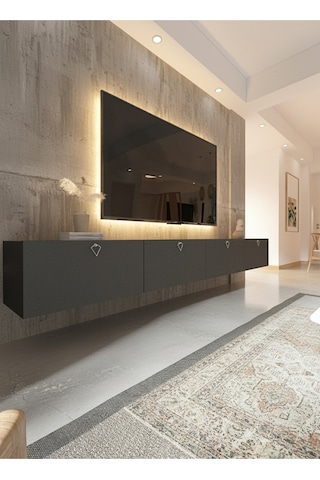 Resital Tv Ünitesi S2448-4 Antrasit Antrasit