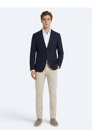 Kip Lacivert Mikro Regular Fit %100 Yün Ceket