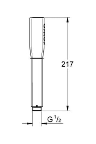 Grohe Grandera Stick El Duşu 1 Akışlı - 26852ıg0 Gümüş