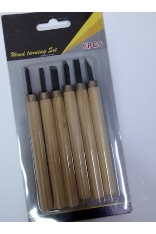 Linol Ahşap Oyma Seti 6 Lı Parça Ağaç Oyma Seti Iskarpela