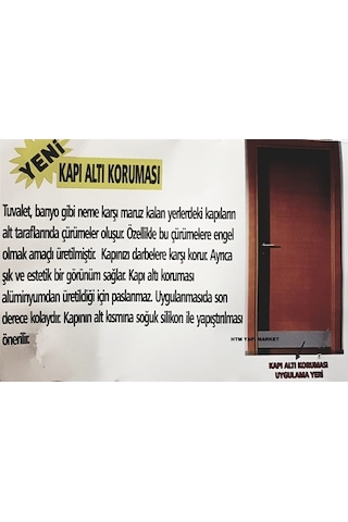 Kalite Kapı Altı Koruması ( Beyaz - Saten )