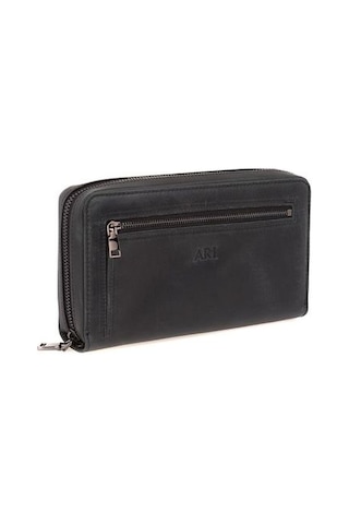 Bilik Deri Siyah Crazy Horse Unisex Portföy & Clutch Çanta Ar P- 001