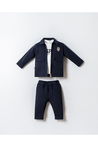U.S. Polo Assn. Erkek Bebek 3 Lü Takım Lacivert-2290 Lacivert