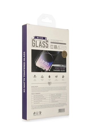 iPhone Uyumlu 14 Pro Max Bilvis 3d Mat Cam Ekran Koruyucu