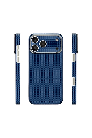 Nihcase Apple iPhone Uyumlu 17 Pro Kılıf M-safe Şarj Özellikli Paris Zerre Sert Pc Kapak + Ekran Koruyucu