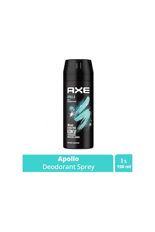 Axe Erkek Sprey Deodorant Apollo 48 Saat Etkileyici Koku Vücut Spreyi 150 Ml