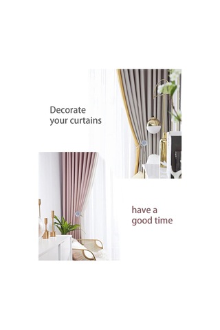 Manyetik Perde Bağları Gümüş , 2'li Paket Parıldayan Kristal Çiçekli Perde Bağları, Ev İçin Yüksek Elastik Yaylı Çelik Telli Perde Tokaları Diğer