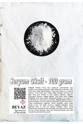 Araba Camı Parlatma Tozu Beyaz Seryum Oksit - 100 GRAM
