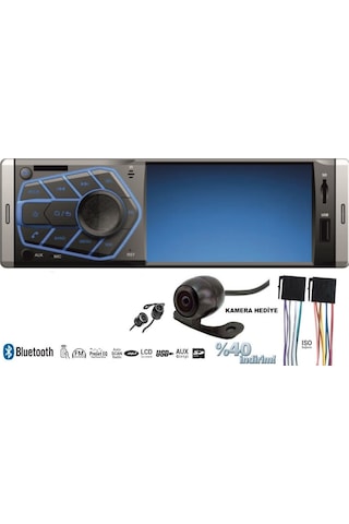 Ekranlı Multicolour Oto Teyp Bluetooth/Usb/Sd Kamera