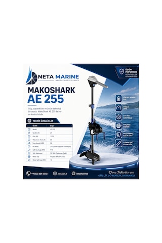 Mako Shark Elektrikli Bot Motoru 86lb Ae255 Fırçasız Motor