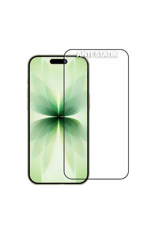 Pp Apple iPhone 17 Uyumlu Anti Statik Ekran Koruyucu Toz Tutmayan Kırılmaz Cam
