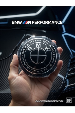 Bmw F01 68mm 50.yıl Siyah Jant Göbeği Logo Seti 4 Adet