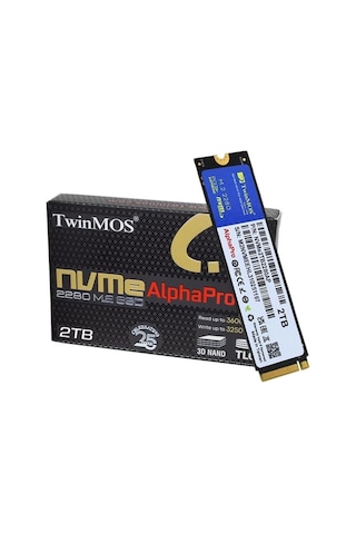 Twinmos 2 TB M.2 Pcie NVMe 3600/3250 NVME2TB2280AP
