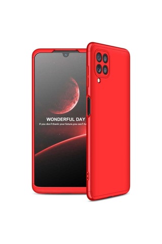 Samsung Uyumlu Galaxy M22 Kılıf Zore Ays Kapak Kırmızı