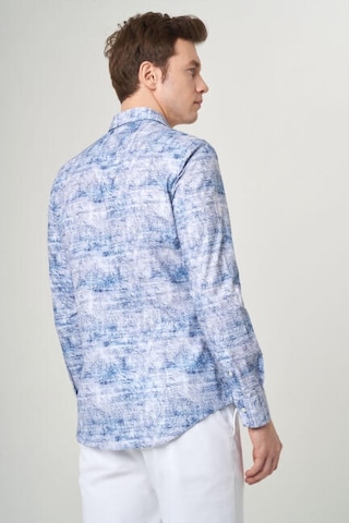 Bisse Erkek Slim Fit Uzun Kollu Spor Gömlek Mavi Gm22y221038 K35 Mavi