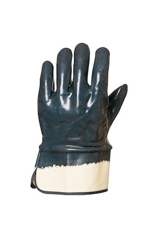 Mavi Nitril Eldiven, Sırt Kapalı, Konçlu 10'lu Paket