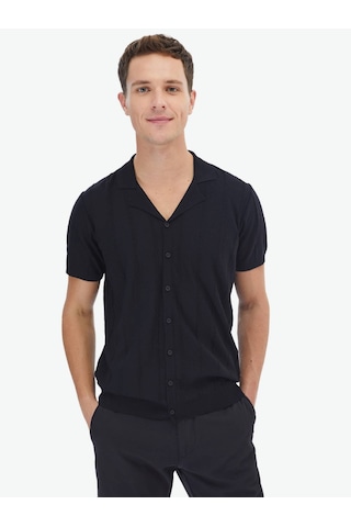 Siyah Regular Fit Casual Gömlek Siyah
