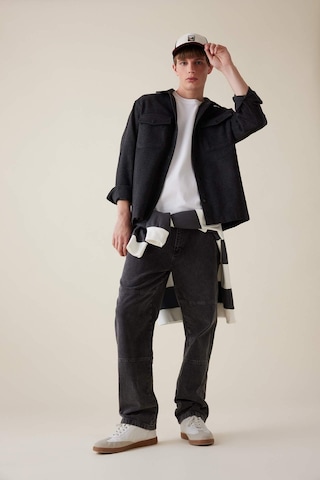 DeFacto Relax Fit Akrilik Karışımlı Basic Düz Uzun Kollu Gömlek Ceket C5961AX24AUAR221